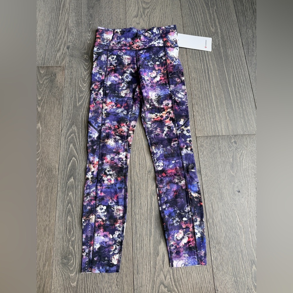Lululemon Fast & Free 7/8 HR Tight in CDLI Australian Release Purple Floral
